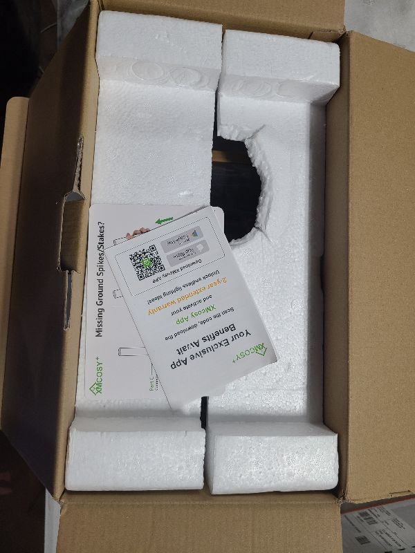 Photo 1 of **USE FOR PARTS**XMCOSY+ Solar Pathway Lights 3 Pack, Bright 20 Lumens Solar Garden Lights, Auto On/Off 10 Hours with Metal Glass Solar Powered, Waterproof Landscape Lights for Outside Yard Walkway Driveway Lawn