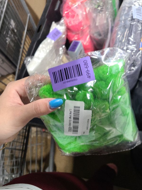 Photo 1 of 150 Pieces Pom Poms, 1 Inch Green Craft Pom Poms, Easter Decorations Fuzzy Pompom Puff Balls, Small Pom Pom Balls for DIY Arts Crafts Projects, Home Decorations