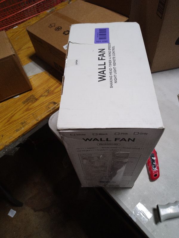 Photo 1 of 10” Wall Mount Fan with Light & Remote Control for Small Spaces, RV Fan with 30dB Quiet, 20ft Powerful Airflow , Timer,90° Auto Oscillating,4 Speeds,180° Adjustable Tilt for RV/Bedroom/Bathroom/Office