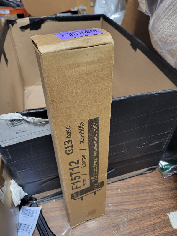 Photo 1 of (2Pack) F15T12-CW 15W T12 Cool White 18" Fluorescent Light Bulb,Replace G E,Sylvania 21532,Philips Lamp Light Bulb,4100K Cool White, Medium Bi-Pin G13 Base