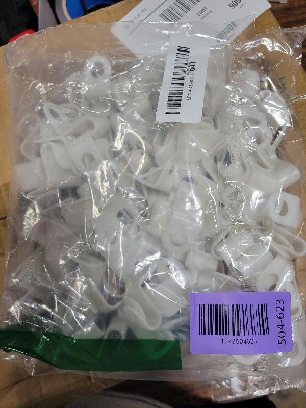 Photo 1 of 100 PCS Space Saving Hanger - Clothes Hanger Connector Hooks, Stacking Hanger Hooks Space Saver, Plastic Closet Organizers and Storage Hanger Extender for Heavy Duty Cascading Connection Hook (White)