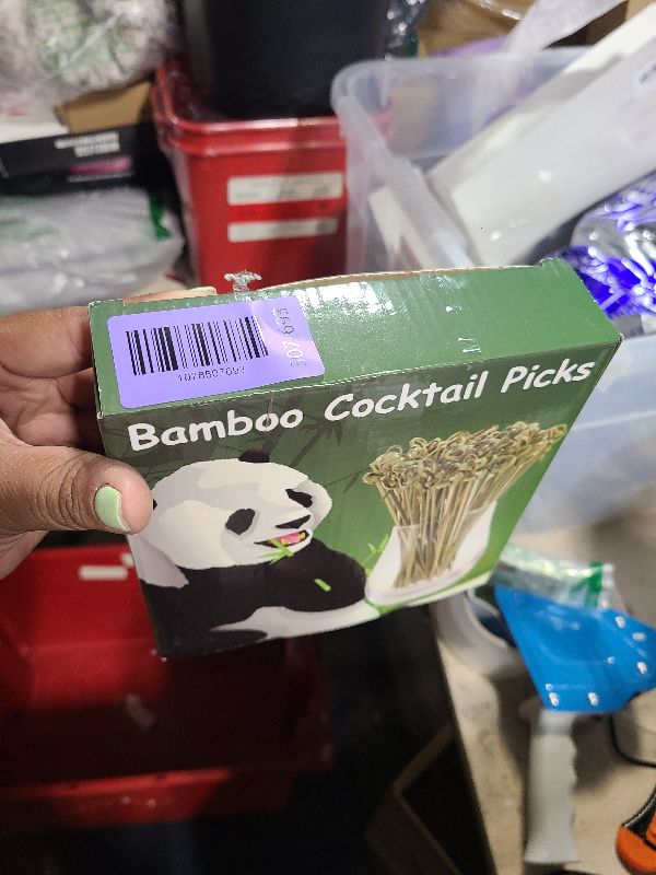 Photo 1 of 200 PCS Cocktail Picks, 4.7 Inch Toothpicks for Appetizers, Natural Bamboo Knot Skewers, Mini Food Sticks, Fancy Tooth Picks for Drinks,Fruit,Charcuterie,Cocktail Garnish Accessories, Party Supplies