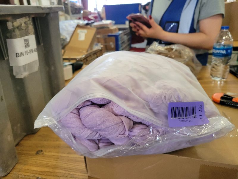 Photo 1 of 12 Pack Lilac Cheesecloth Table Runner 10FT Rustic Gauze Cheese Cloth Table Runner for Wedding 20 x 120 Inch Long Bridal Baby Shower Table Decor Boho Fabric Sheer Birthday Party Table Decorations