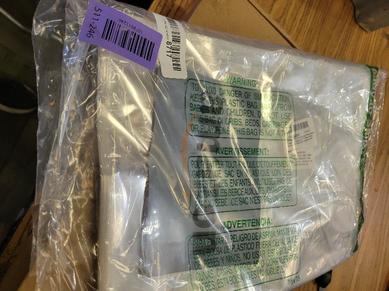 Photo 1 of 100 Pieces (9x12 Inch) Clear Plastic Bags for Packaging, Clothing & T-Shirts Strong Packing Self Adhesive Cellophane Bag