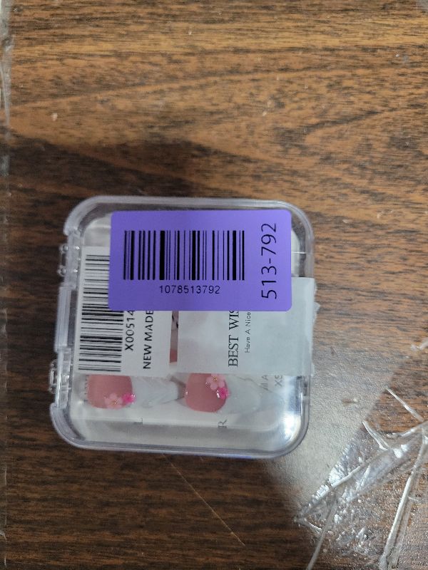 Photo 1 of 10 Pcs Handmade Press on Nails Long Stilettos Fake Nails with White French Tip Leopard Print Design 3D Flowers False Nails Pink Acrylic Stiletto Press Ons Nails for Women Wedding Nail Art - M Size