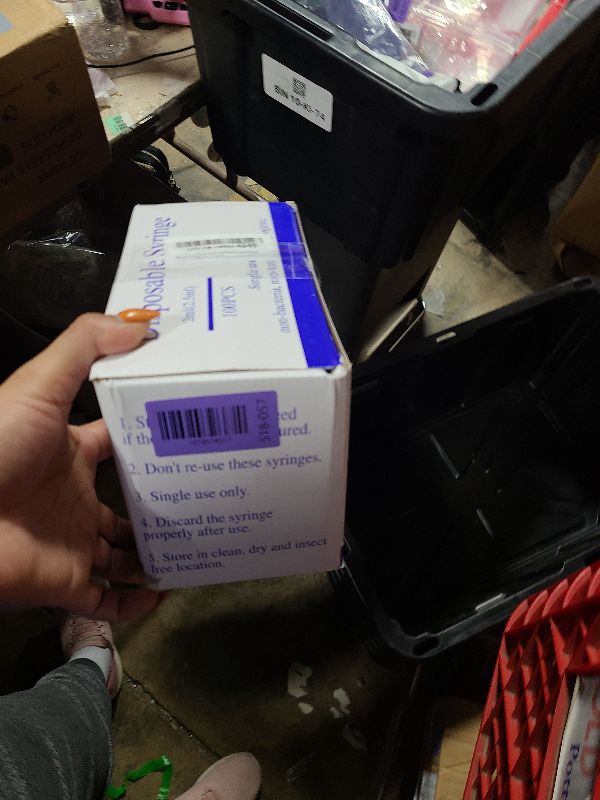Photo 1 of 100pack 2.5ml Luer Lock Lab Syringe with 25 Guage 1 Inch(25mm) for Liquid, Industrial Dispensing,Measurement Disposable Individually Sealed Packed