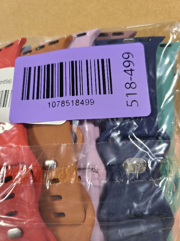 Photo 1 of 18 Pack Silicone Bands Compatible with Apple Watch 38mm 40mm 41mm 42mm 44mm 45mm 46mm 49mm Women Men, Soft Waterproof Replacement Wrist Sport Band for iWatch Series 11 10 9 8 7 6 5 4 3 2 1 SE Ultra