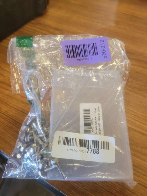 View 2 of #10 x 3/4" Hex Washer Head Self Drilling Screws, Self Tapping Sheet Metal Screws, 410 Stainless Steel, 100 PCS