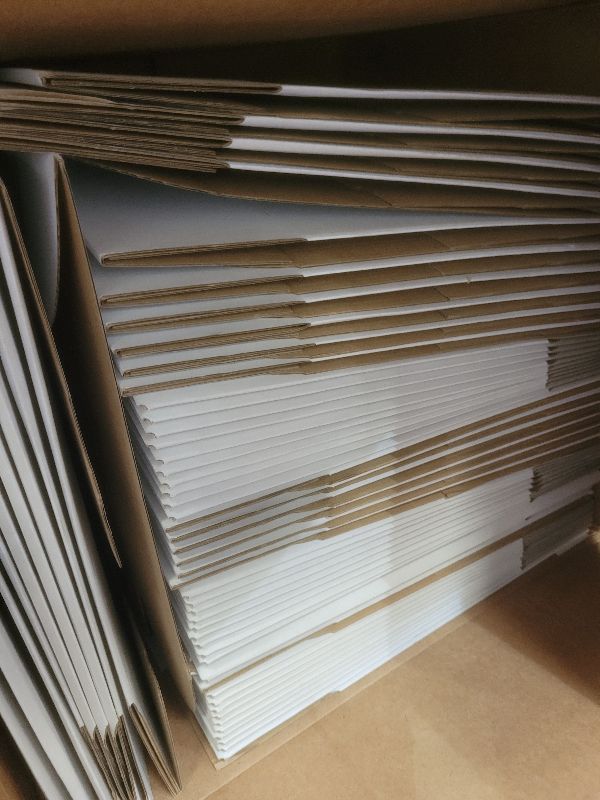 View 2 of 12x9x4 inches Shipping Boxes 60 Pack,TUKYLIL White Corrugated Cardboard Box,Mailer carton for Packaging Small Business,Gifts,Craft,Jewelry,daily supplies