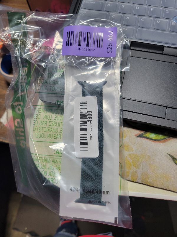 Photo 1 of 2 Pack Braided Solo Loop For Apple Watch Band 40mm 41mm 42mm 44mm 45mm 46mm 38mm 49mm Ultra 3 2 Women men,Stretchy Woven Nylon Elastic Strap Wristbands For iWatch Series 11/10/9/8/7/6/5/4/3/SE 2/SE 3