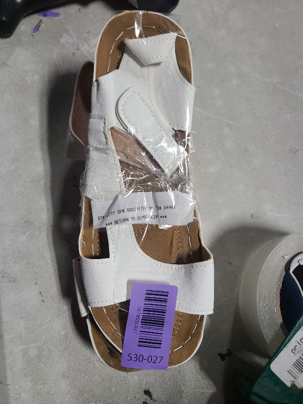 Photo 1 of Longantii Womens Orthopedic Sandals Arch Support Summer Flat Sandals Lightweight Slip on Non Slip Walking Shoes Comfortable 2026 Orthopedic Shoes white 6.5