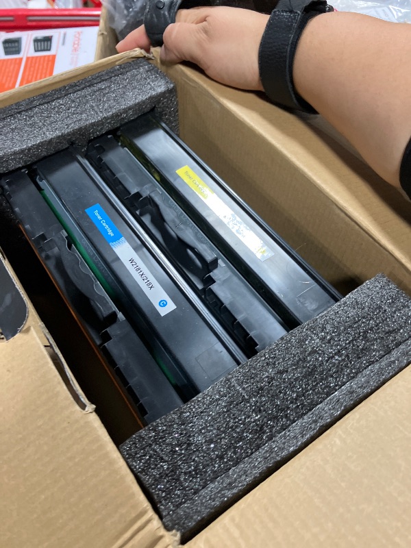 Photo 1 of 218X Toner Cartridges Replacement 3301sdw 3301fdw 3201dw Compatible for HP 218X 218A Toner (with Chip) W2180X W2180A Works for Pro 3201dw Pro MFP 3301fdw 3201dw 3301sdw Printer 4Pack(1BK+1C+1M+1Y)