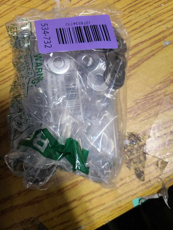 Photo 1 of 100 PCS 1/4" Stainless Flat Washer, 3/4" Outer Diameter, 304 Stainless Steel Metal Washer for Screws and Bolts