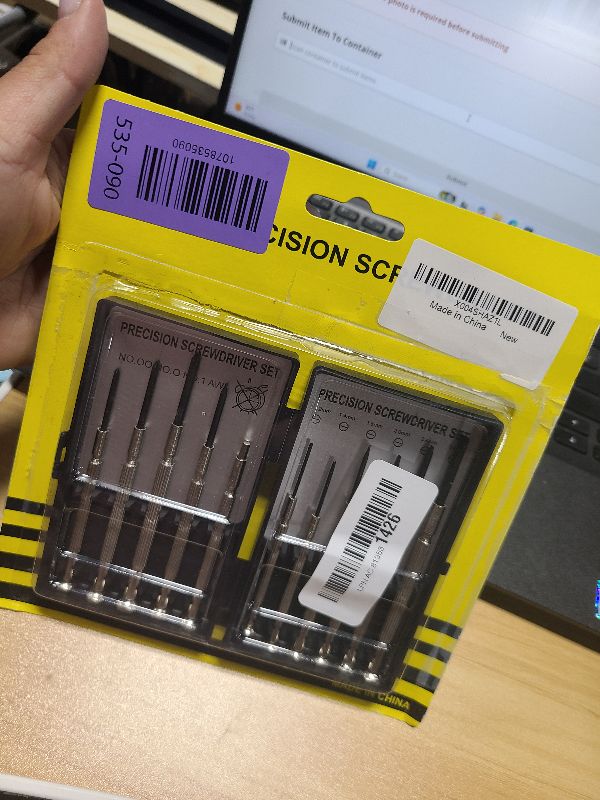Photo 1 of 11 Pcs Small Precision Screwdriver Set, Tiny Screwdriver Set, Mini Screw Driver Kit with Slotted and Phillips Heads, Ideal for Watch, Eyeglasses, Toys, Electronics, Computer Repair
