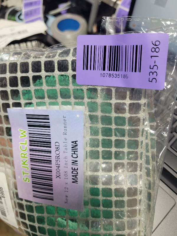 Photo 1 of 12 x 108 Inches Glitter Disco Party Table Runner Disco Ball Decor Retro 70s 80s Theme Birthday Decorations Sequin Silver Bachelorette Dance Party Supplies Wedding Table Cloth