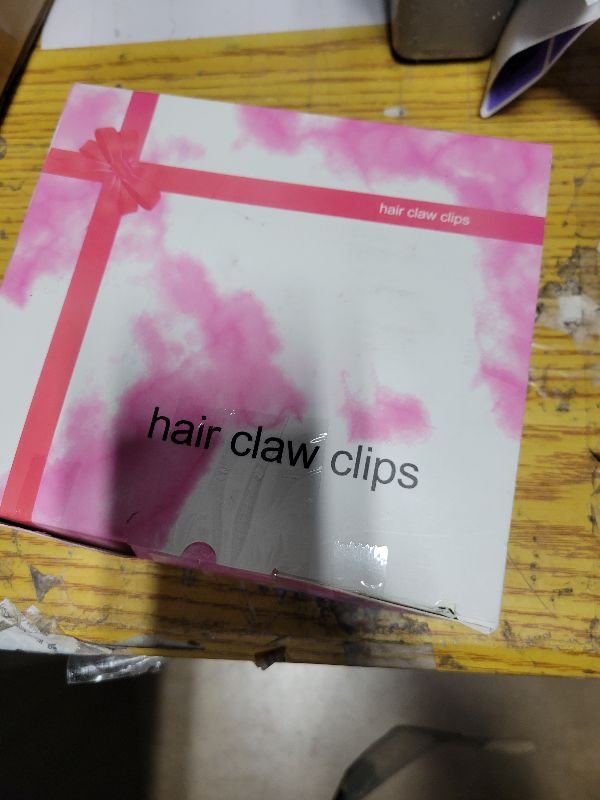 Photo 1 of 12 Pack Clear Square Claw Clips, Big and Small Neutral Rectangle Hair Claw Clips, Non-slip Matte Large Hair Clips for Women,Strong Hold jaw clip for Thick Thin Hair