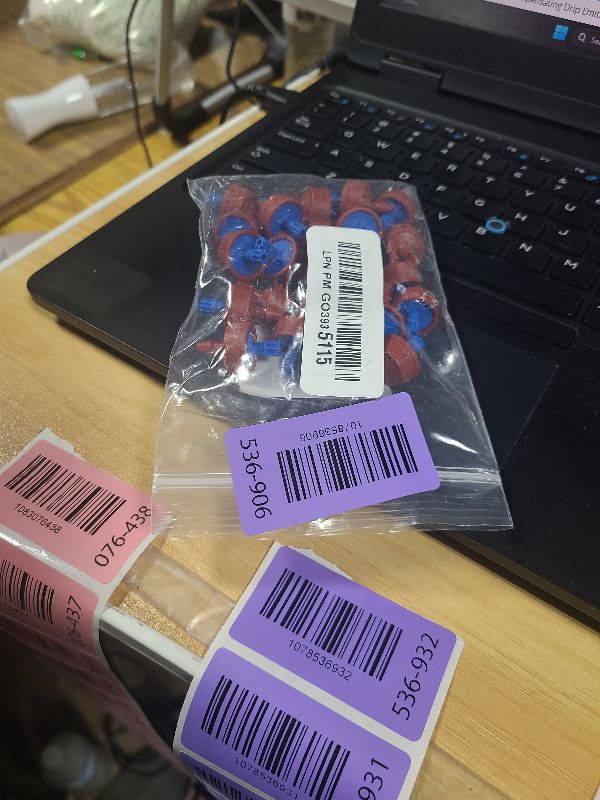 Photo 1 of 0.5 GPH Pressure Compensating Drip Emitters for 1/4" Tubing, 30pcs