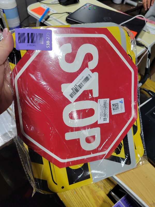 Photo 1 of 13 pcs construction Birthday Party supplies, construction party decorations for boys kid birthday party Baby Shower?11.8 inch construction theme party wall decor signs with Yellow Caution Tape
