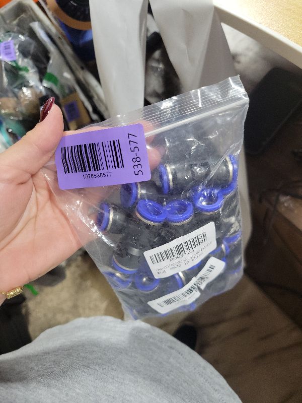 Photo 1 of 12mm OD Pneumatic quick Connector Push to Connect fittings Straight Union/Coupler (Pack of 20)