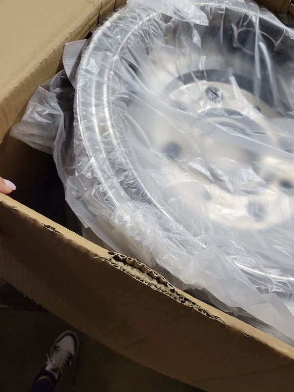 Photo 1 of 17" 8 Lug Wheel Simulators,Stainless Steel,4pcs Front and Rear Wheel Simulators,Hubcaps with Bolt Kit Fit for 2005-2025 Ford F350 Truck