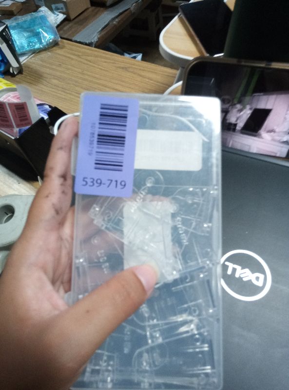 Photo 1 of 12 Pieces Blind Hold Down Brackets 2 Inch Clear Plastic Blinds Hooks Bottom Rail Hold Clips Replacement for Horizontal Blinds