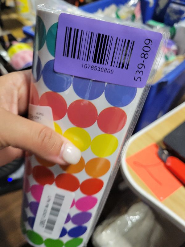 Photo 1 of 1400 PCS Colored Dot Stickers Round Color Coding Labels Classroom Must Haves, Circle Dots Labels Price Stickers Polka Circle Dot Stickers Label Stickers for Kids Office, Classroom Decor, Papers Etc
