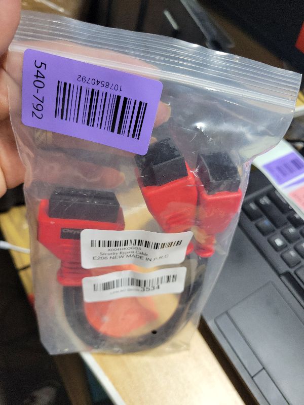 Photo 1 of 12+8 Pin Connector to OBD2 Adapter, Secutiry Gateway Bypass Cable, 12+8 Cable Suitable for Chrysler SGW Equipped FCA Vehicles for Diagnostic, Fit for Scanners MK808 MK808S MX808 MS906 Pro MS908S