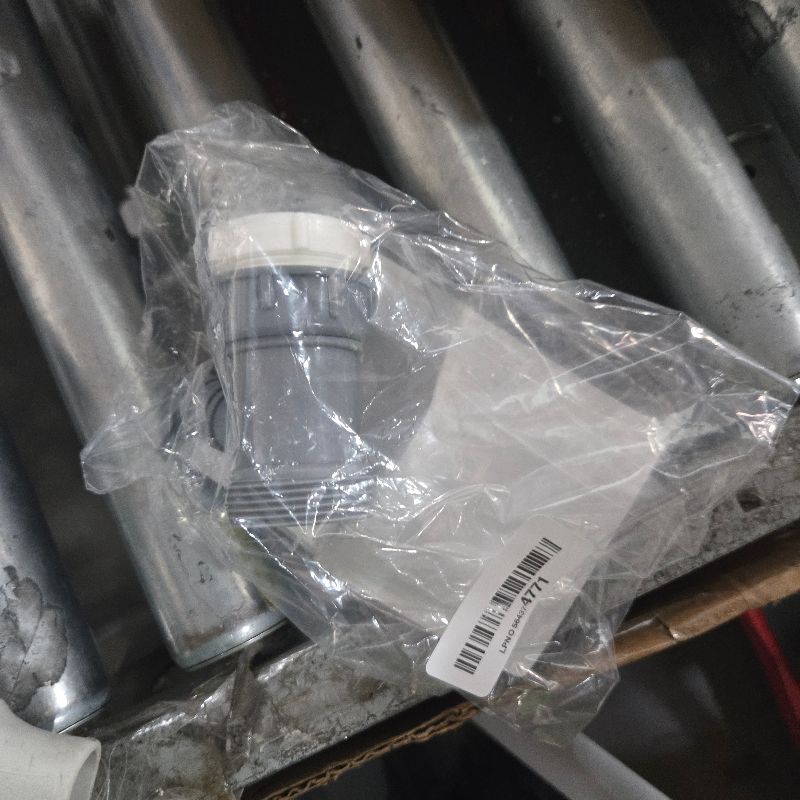 Photo 1 of 1 Set Y-Shaped Kitchen Sink Drain Pipe Adapter, Dishwasher Drain Hose Adapter Wye Fits 1-1/2" & 1-1/4" Drains Pipes, Universal Branched Strainer Connection for Tubular Drains Applications Installation