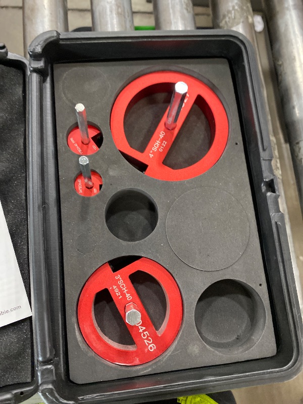 Photo 1 of **MISSING 1.5 and 2**FUNNBIE 6Pcs PVC Pipe Reamer Kit, Durable Aluminum PVC Fitting Saver for Sch.40 CPVC, ABS, Lightweight Socket Hub Saver Includes 3/4", 1", 1-1/2", 2", 3", 4", Plumbing Tool Fits Standard 1/2" Drill