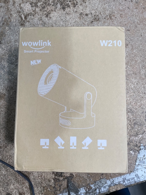 Photo 1 of [Built-in Apps & 2026 Upgraded] Mini Projector with WiFi 6 and Bluetooth 5.4 Support 4K 1080P Auto Keystone 180° Rotatable Projector Portable Compatibile with HDMI/TV Stick/Memory Stick/Laptop, White