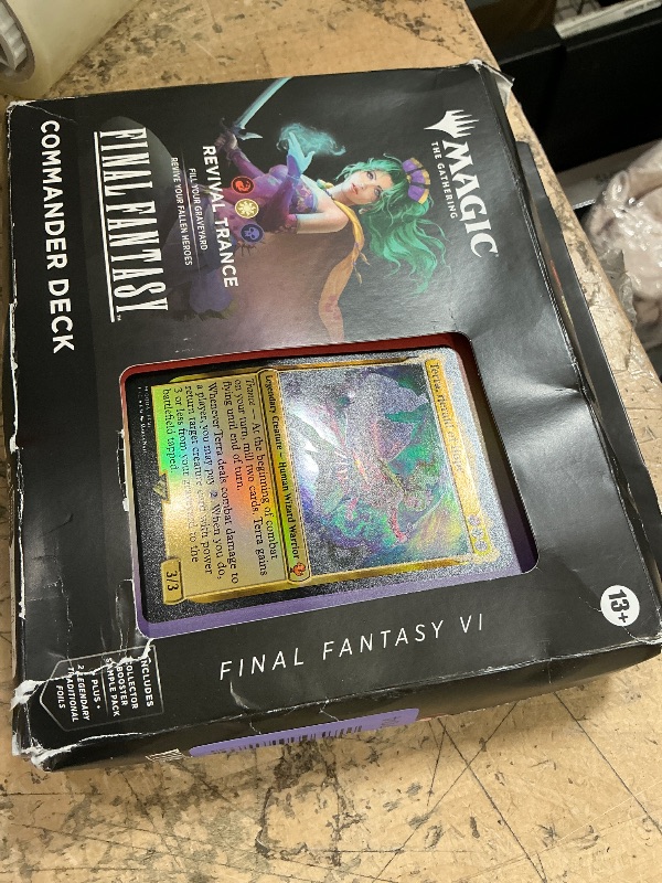 Photo 1 of (SET OF 4) FINAL FANTASY Commander Deck Display - Commander: FINAL FANTASY (FIC)