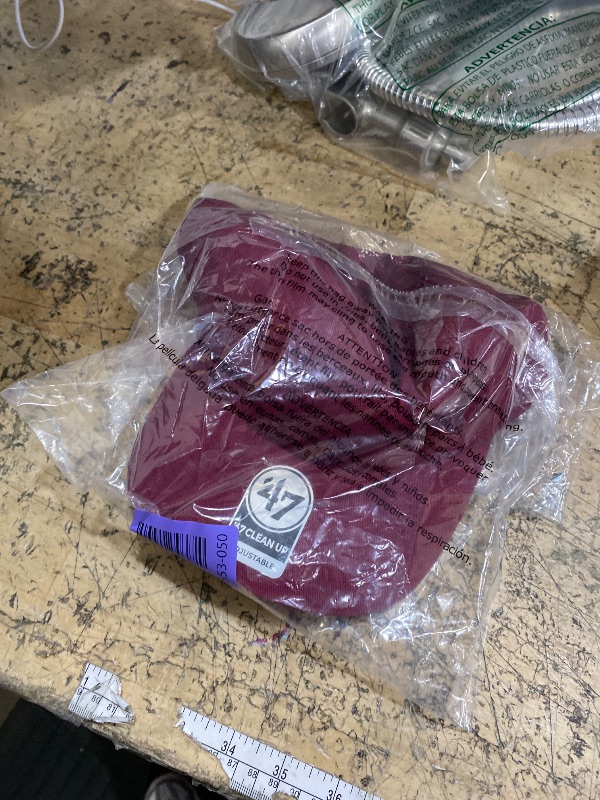 Photo 1 of '47 Blank Classic Clean Up Cap, Adjustable Plain Baseball Hat for Men and Women – Maroon Red Cap