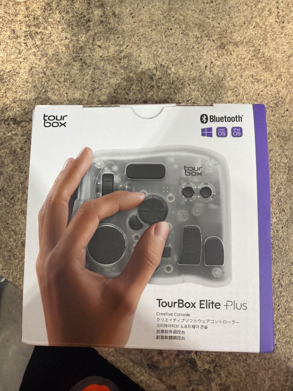 Photo 1 of TOUR BOX Elite Plus - iPad Drawing Bluetooth Controller, Video Editing Photo Color Grading Speed Editor, Programmable Creative Console Keyboard for DaVinci Procreate Adobe Softwares and More