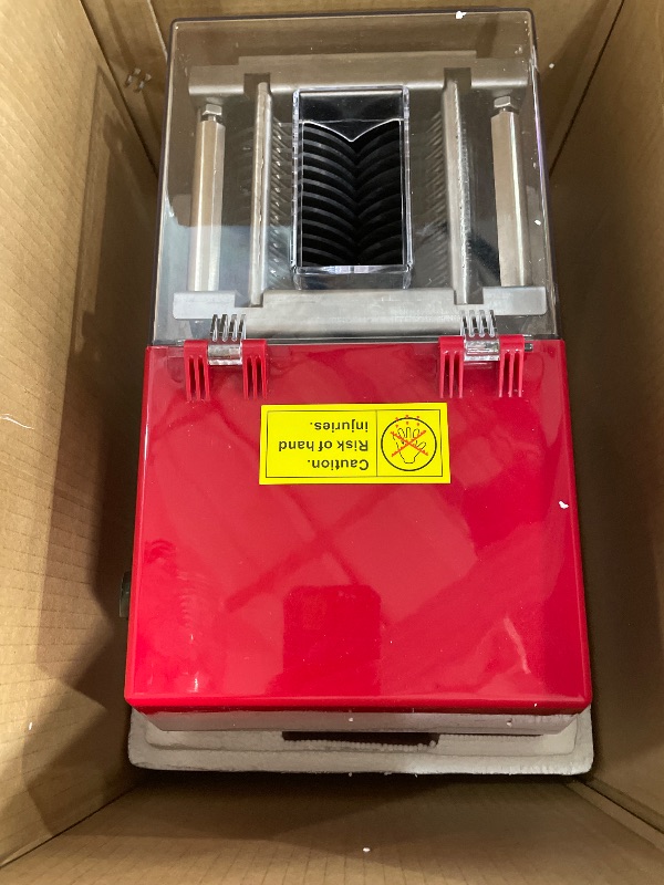 Photo 1 of **BROKEN BASE** Newhai 850W Meat Cutter Machine, Commercial Meat Cutting Machine 7mm Heavy Duty, Stainless Steel Meat Slicer Shredder Restaurant, for Boneless Meat Soft Vegetables