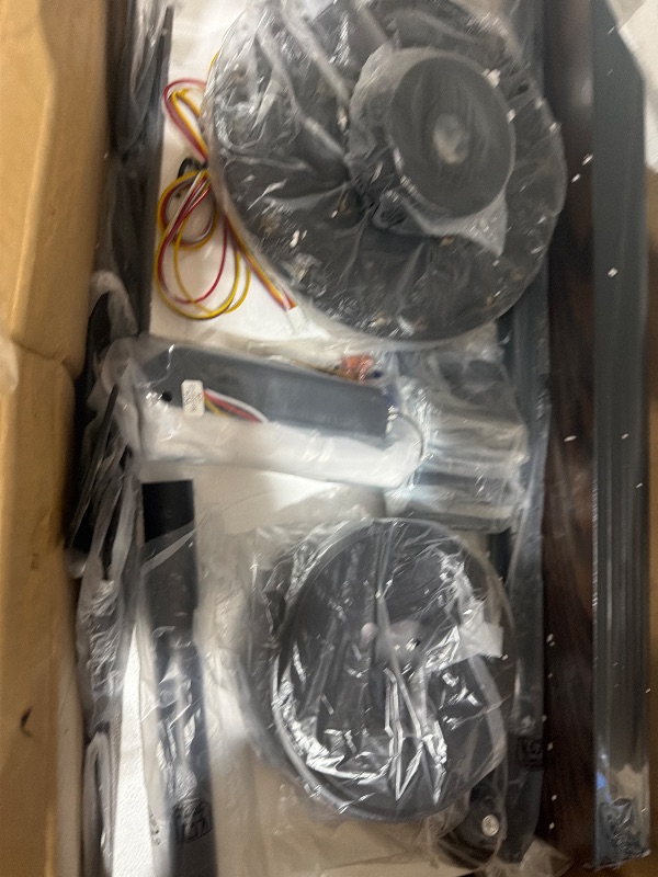 Photo 1 of ** Mis maching leaf connector **
TCL Ceiling Fans with Lights and Remote: 8 Blades, Quiet Reversible DC Motor, Dimmable Super Bright LED, Noiseless Large Modern Fan for Room, Outdoor, Commercial and Industrial Use (Black, 62 Inch)
