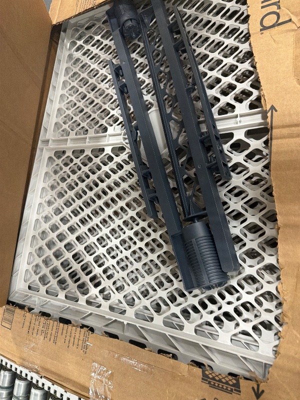 Photo 1 of ****************MISSING PIECES***************
Toddleroo by North States - Superyard Duo Extra Wide Baby Gate & Play Yard: 6 Panel Baby Playpen - Included Wall Mount Kit - Made in USA - 38.5 to 201 Inches Wide - 26 Inches Tall - Light Gray