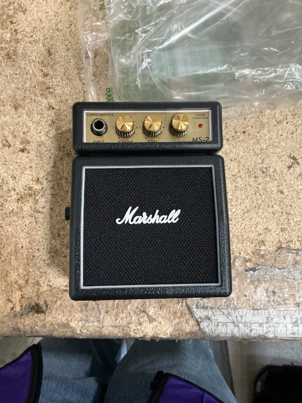 Photo 1 of **MISSING BATTERY COVER** Marshall MS2 Battery-Powered Micro Guitar Amplifier