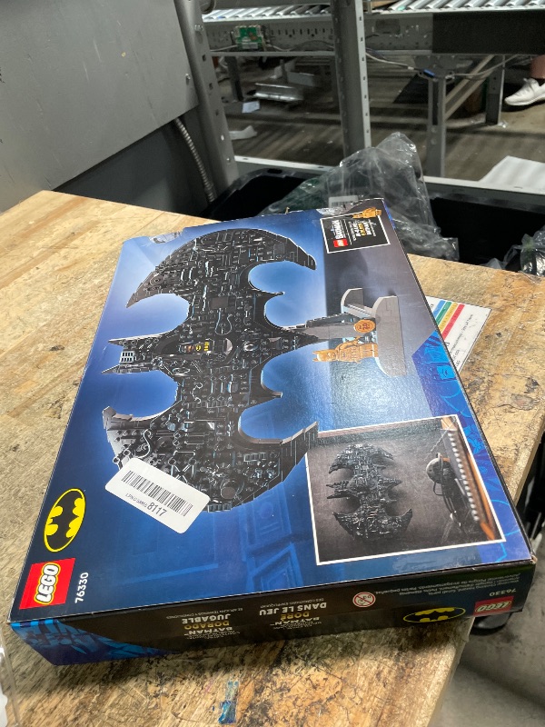 Photo 1 of **MISSING BAG 1 AND 7** LEGO DC Batman: Batman Logo Building Toy - Super Hero Bedroom Decor for Kids, Boys & Girls, Ages 12+ - with Classic & Golden Batman Minifigures - Gift Idea for Birthdays & Fans - 76330
