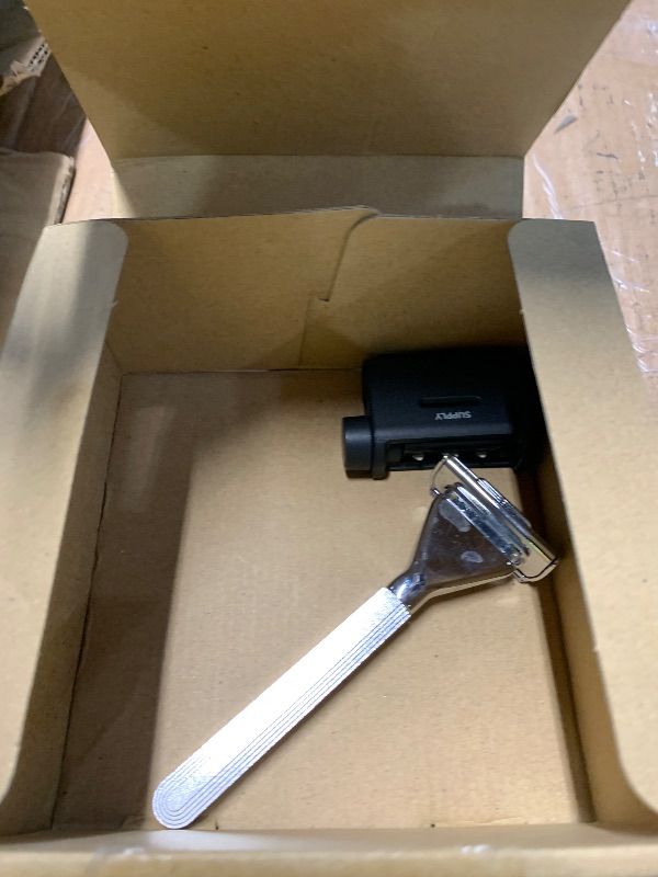 Photo 1 of ***MISSING PARTS***
SUPPLY Single Edge Max Razor for Men – Premium Metal Single-Blade Safety Razor with Pivoting Head for Fewer Cuts and Irritation – Includes 8 Blades & Magnetic Reload System – Sterling