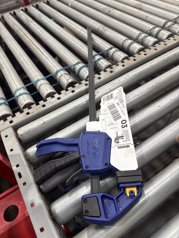 Photo 1 of ***MISSING PARTS***
IRWIN QUICK-GRIP One-Handed Bar Clamp/Spreader SL300, 24", 4 Pack, 1964720