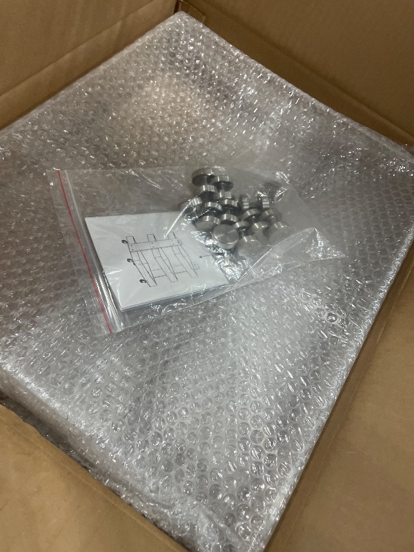 Photo 1 of **FOR PARTS ONLY** ONELUX (Flat Packed) Original Acrylic Side Table,Clear Table with Wheels,Acrylic Bedside Tables/Night Stand - 41×34×48H CM