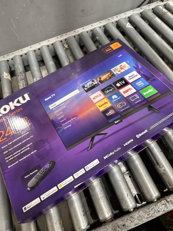 Photo 1 of ***PArts Only*** Roku Smart TV 2026 – 24-Inch Select Series, 720p HD TV – Roku TV with Voice Remote – Flat Screen LED Television with Wi-Fi for Streaming Live Local News, Sports, & Movies – Bluetooth Headphone Mode