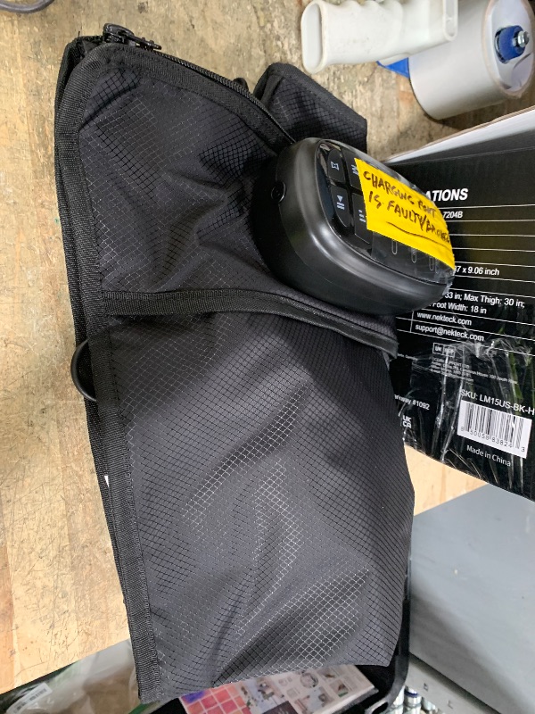 Photo 1 of **PARTS ONLY CHARGE PORT BROKEN** Nekteck Leg Compression Massager Recovery System, Cordless Foot and Leg Massager for Circulation and Pain Relief, Rechargeable Compression Boots with 6 Modes 4 Intensities, Legs Relaxation