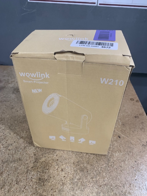 Photo 1 of [Built-in Apps & 2026 Upgraded] Mini Projector with WiFi 6 and Bluetooth 5.4 Support 4K 1080P Auto Keystone 180° Rotatable Projector Portable Compatibile with HDMI/TV Stick/Memory Stick/Laptop, White