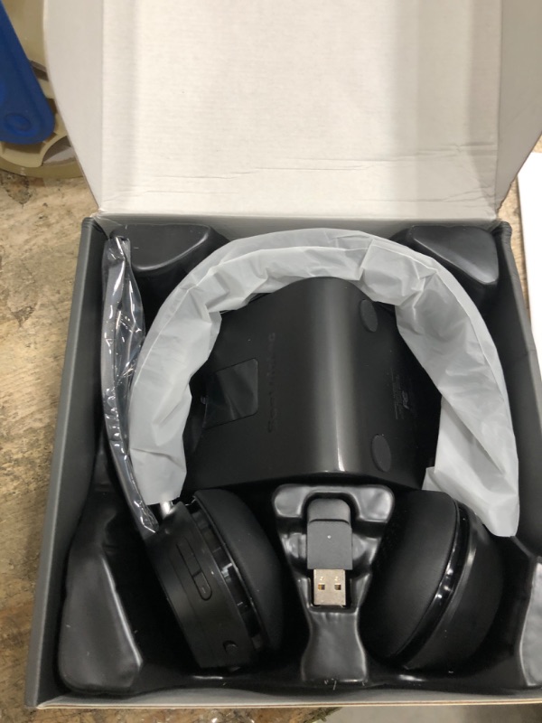Photo 1 of (Upgraded Version) Wireless Headset, Bluetooth Headset with Noise Cancelling Microphone, Best Headphones with Mic Mute & USB Dongle for PC/Computer/Laptop/Cell Phones/Remote Work/Call Center