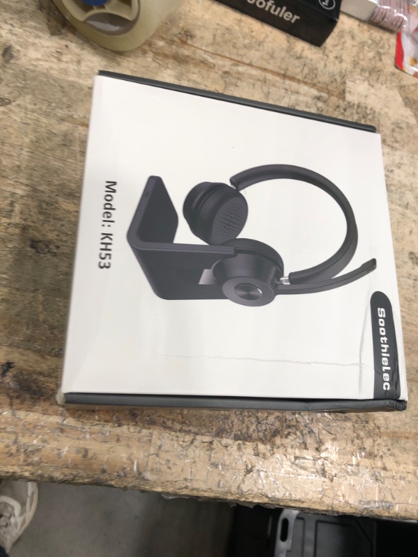 Photo 1 of (Upgraded Version) Wireless Headset, Bluetooth Headset with Noise Cancelling Microphone, Best Headphones with Mic Mute & USB Dongle for PC/Computer/Laptop/Cell Phones/Remote Work/Call Center