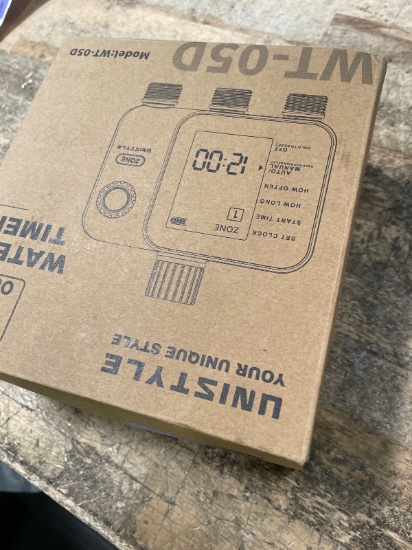 Photo 1 of [All-New 2027] 3 Zone Sprinkler Timer with Brass Inlet, Unistyle Water Timer for Garden Hose with Rain Delay/Manual Watering/Automatic Irrigation, Hose Timers with Large LCD for Yard and Lawn Patio