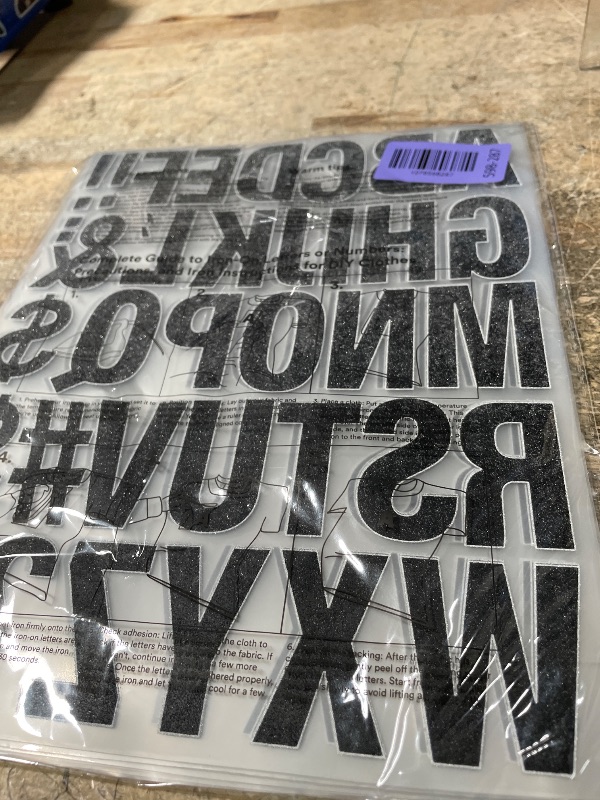 Photo 1 of 10 Sheets 440 Pieces Iron on Letters for Clothing, 2 Inch Heat Transfer Letters, White Iron on Vinyl Letters with A-Z PU Alphabets Sticker for Fabric, Jersey T-Shirt Printing DIY Craft