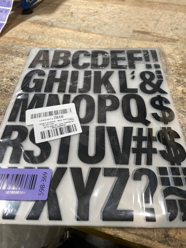 Photo 1 of 10 Sheets 440 Pieces Iron on Letters for Clothing, 2 Inch Heat Transfer Letters, Black Iron on Vinyl Letters with A-Z PU Alphabets Sticker for Fabric, Jersey T-Shirt Printing DIY Craft