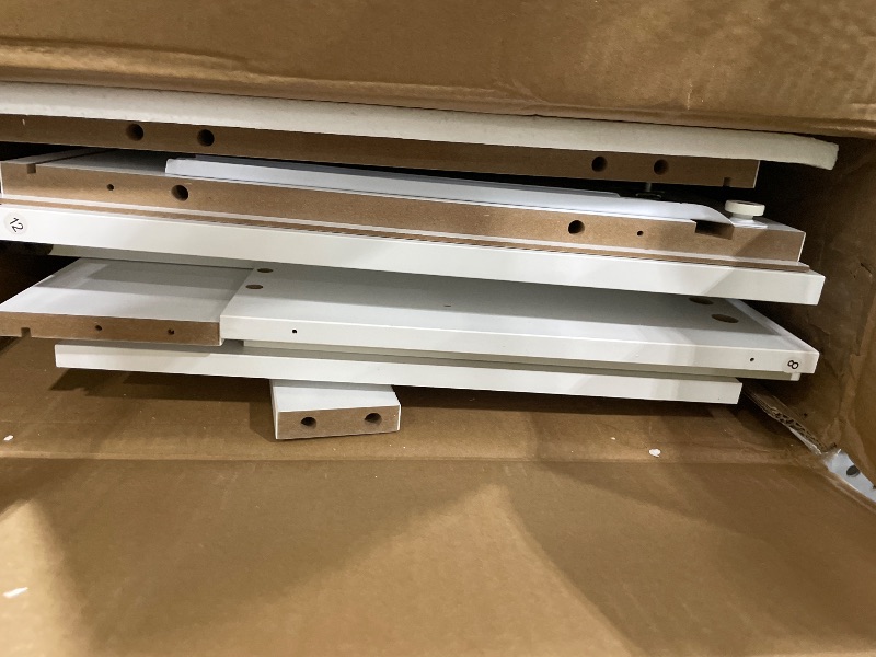 Photo 1 of **pieces missing** Onelike Small Wood File Cabinet with Lock, Nightstand with Charging Station, 3 Drawer Under Desk Lateral Filing Cabinets for Home Office, Printer Stand with Storage, White